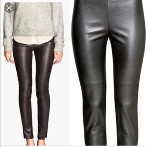 H&M’s faux leather leggings